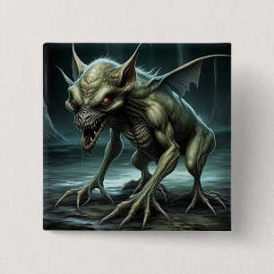 Chupacabra - Kryptidmonster eller djur Knapp