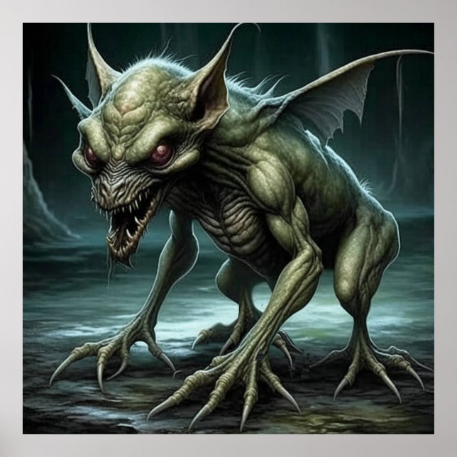 Chupacabra - Kryptidmonster eller djur Poster (Framsidan)