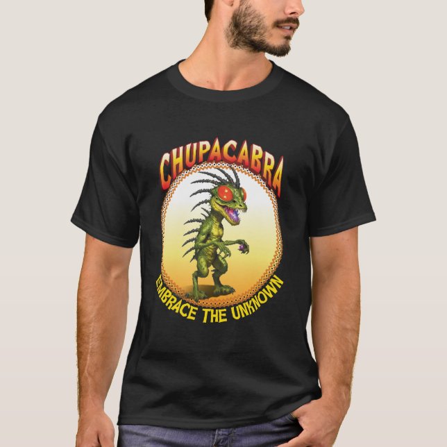 CHUPACABRA Legendary Creature Cryptozoology T Shirt (Framsida)
