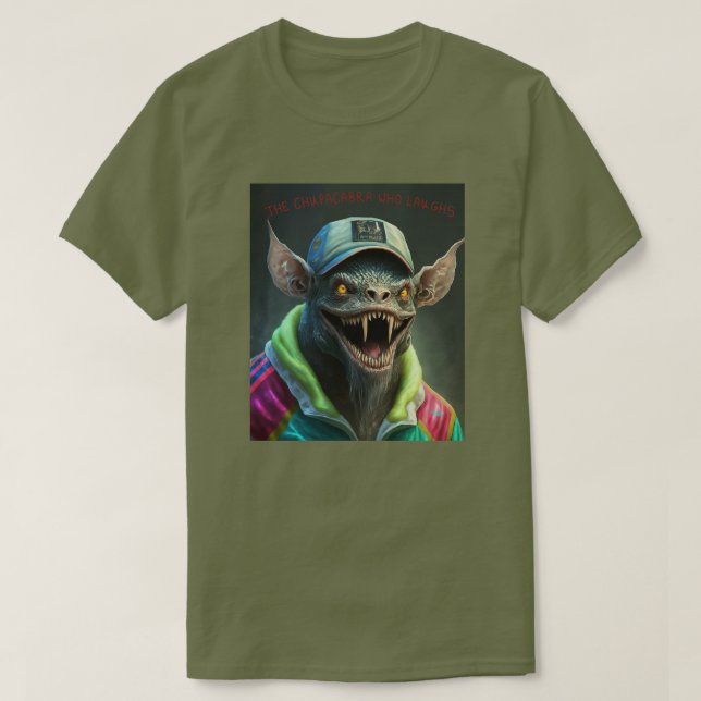 Chupacabra som skrattar t shirt (Design framsida)