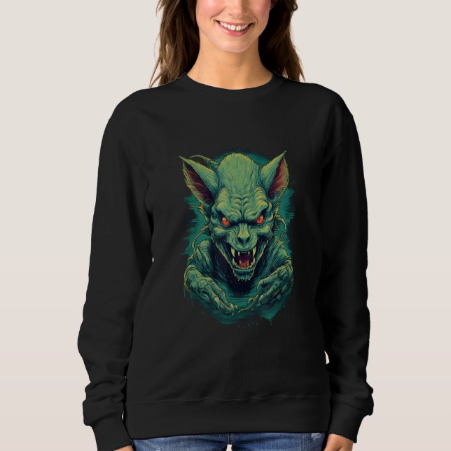 Chupacabra The Goat Sucker by Haunted Horror Hallo T Shirt (Framsida)