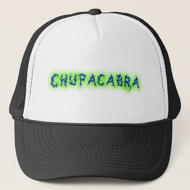 Chupacabratext Truckerkeps (Framsida)