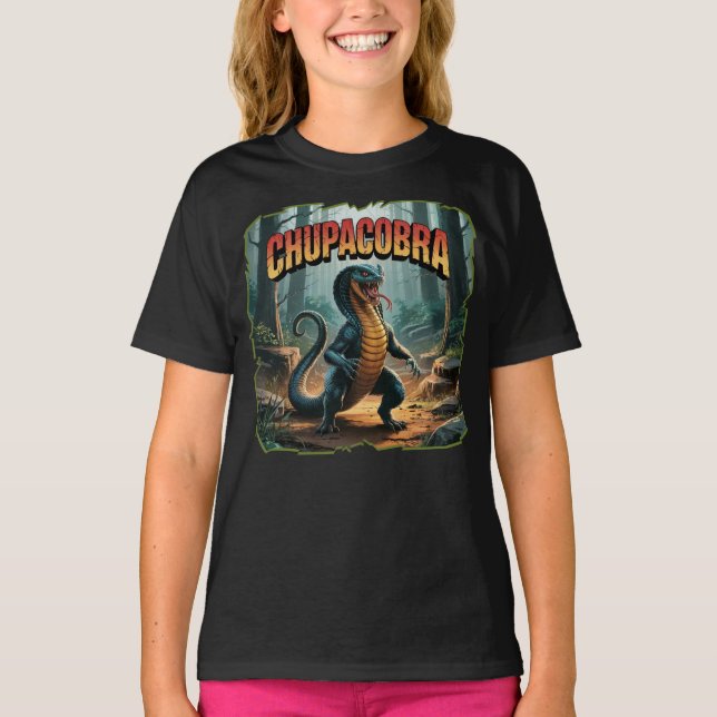 Chupacobra Illustration Combo Creature Funny T Shirt (Framsida)
