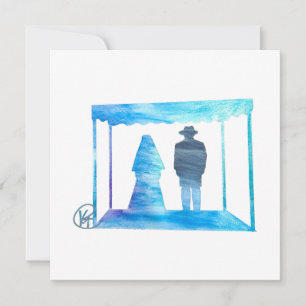 Chupah Jewish Bröllop Canopy Art Tack Kort