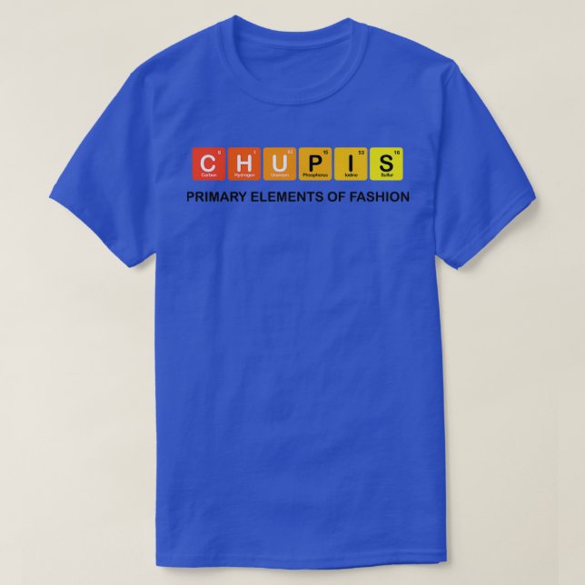 Chupis red inslag black lettering t shirt (Design framsida)