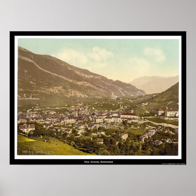 Chur, Grisons, Schweiz Poster (Framsidan)