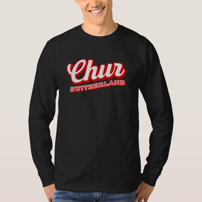 Chur Schweiz T Shirt (Framsida)
