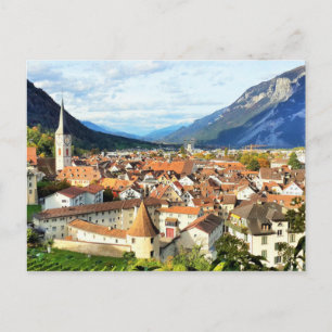 Chur, Schweiz Vykort