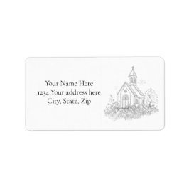Church Address Label Adressetikett