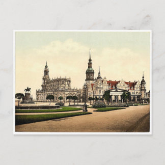 Church and Royal Castle, Altstadt, Dresden, Sachse Vykort