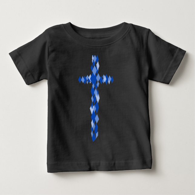 Church Aside Småbarn Black Hoodie T Shirt (Framsida)
