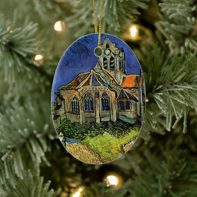 Church at Auvers-sur-Oise av Vincent van Gogh Julgransprydnad Keramik (Träd)