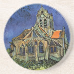 Church at Auvers-sur-Oise av Vincent van Gogh Underlägg<br><div class="desc">Kyrkan i Auvers av Vincent van Gogh är en vintage bra konst post impressionism arkitektonisk målning. En yttre syn på en kyrka med nedfläckad glasfönster och ett figur som går mot Chapel längs en kullstolpe väg. Om konstnären: Vincent Willem van Gogh (1853-1890) var en av de mest berömd Post impressionist-målarna...</div>
