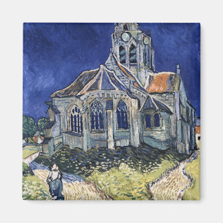 Church Auvers Sur Oise målar Vincent van Gogh Magnet