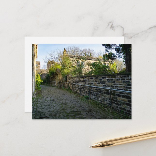 Church Bank, Sowerby Bridge Vykort (Fram/Back In Situ)