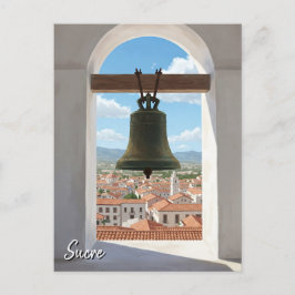 Church Bell i Sucre Bolivia Travel Vykort