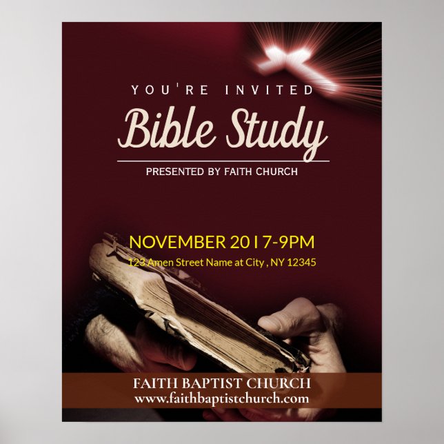 Church Bible Study Poster (Framsidan)