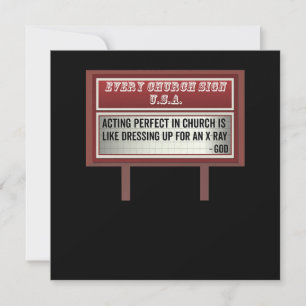 Church Billboard Signs Christian Joke Acting Tack Kort