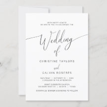 Church Bröllop Ceremony Firande, Modern Script