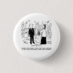 Church Bröllop Vicar säger nr Funny Button Badge Knapp