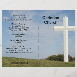 Church Bulletin Anpassade Reklamblad