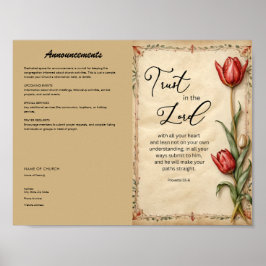 Church Bulletin for Download and Print Poster