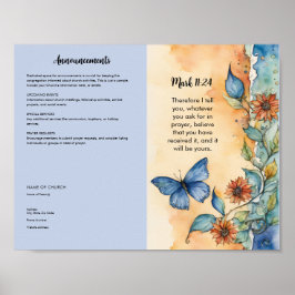 Church Bulletin for Download and Print Poster