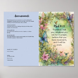 Church Bulletin for Download and Print Poster