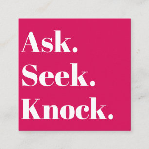 Church Business QR-kod Promotional Red Fyrkantigt Visitkort