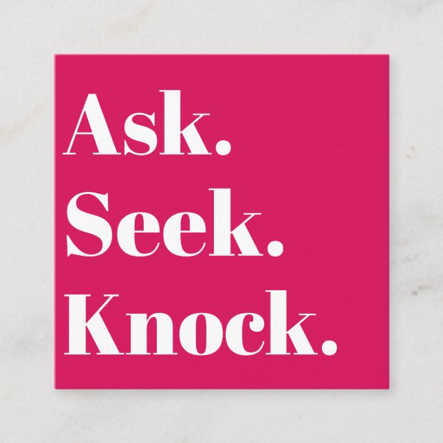 Church Business QR-kod Promotional Red Fyrkantigt Visitkort (Framsida)