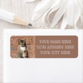 Church Cat Returadress Etikett