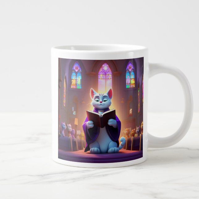 Church Cats Jumbo Mugg (Höger)