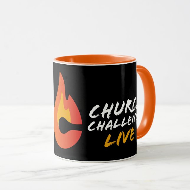 Church Challenge Anpassningsbar Mark 9:23 Black Or Mugg (Framsida höger)