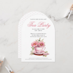 Church Dam Tea Party Ideas Inbjudningar