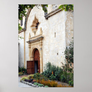 Church Door vid Uppdrag San Carlos Poster
