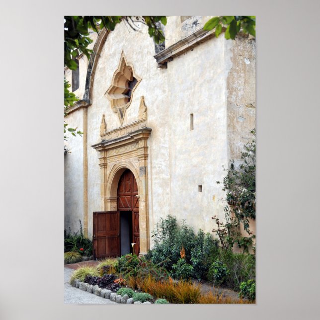 Church Door vid Uppdrag San Carlos Poster (Framsidan)