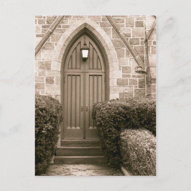 Church Door Vykort (Framsida)