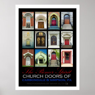 Church Doors of Carbondale & Simpson, PA (2013) Poster