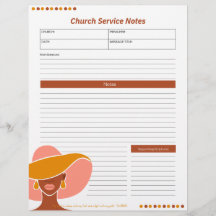 Church Ethnic Woman Service noterar Christian Bibl