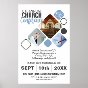 Church Event Flyer Bible Study, konferenser Poster