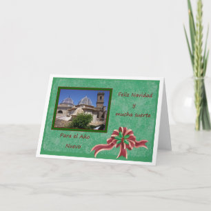 Church Feliz Navidad Spansk jul Helgkort