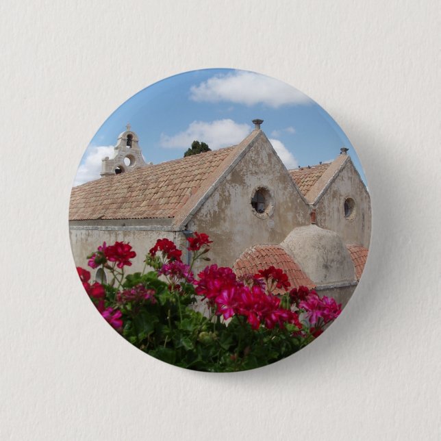 Church Flowers Button Knapp (Framsida)