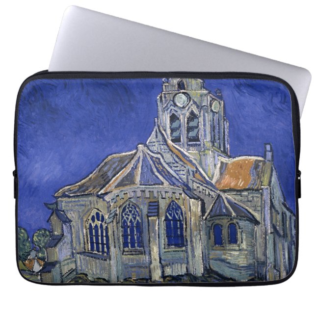 Church in Auvers av Van Gogh Painting Art Laptop Fodral (Framsidan)