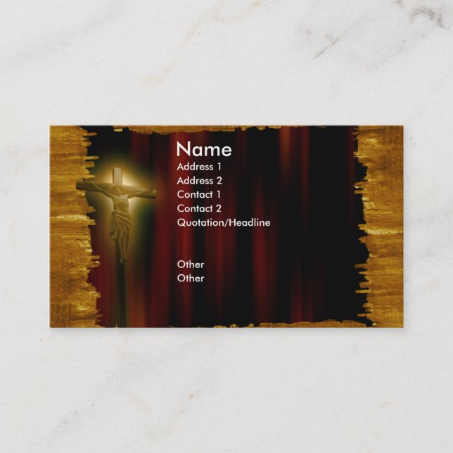 church_jesus_business visitkort (Framsida)