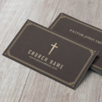 Church Kor Classy Leather Guld Framed