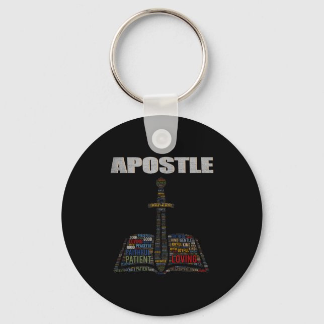Church Minister Word Cloud Astle Pastor Appreciati Nyckelring (Framsida)