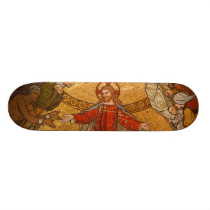 Church Mosaic - Jesus Kristus Skateboard Bräda 20,5 Cm