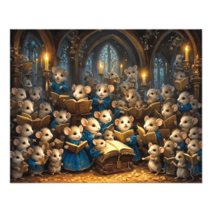 Church Mouse Choir Fototryck