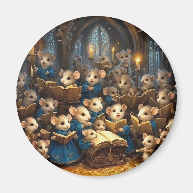 Church Mouse Choir Magnet (Framsidan)