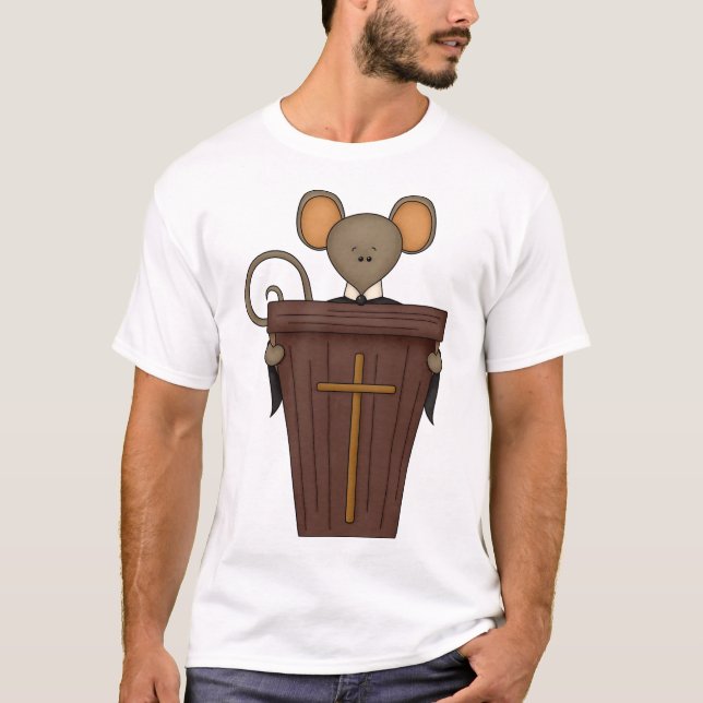 Church Mouse T Shirt (Framsida)